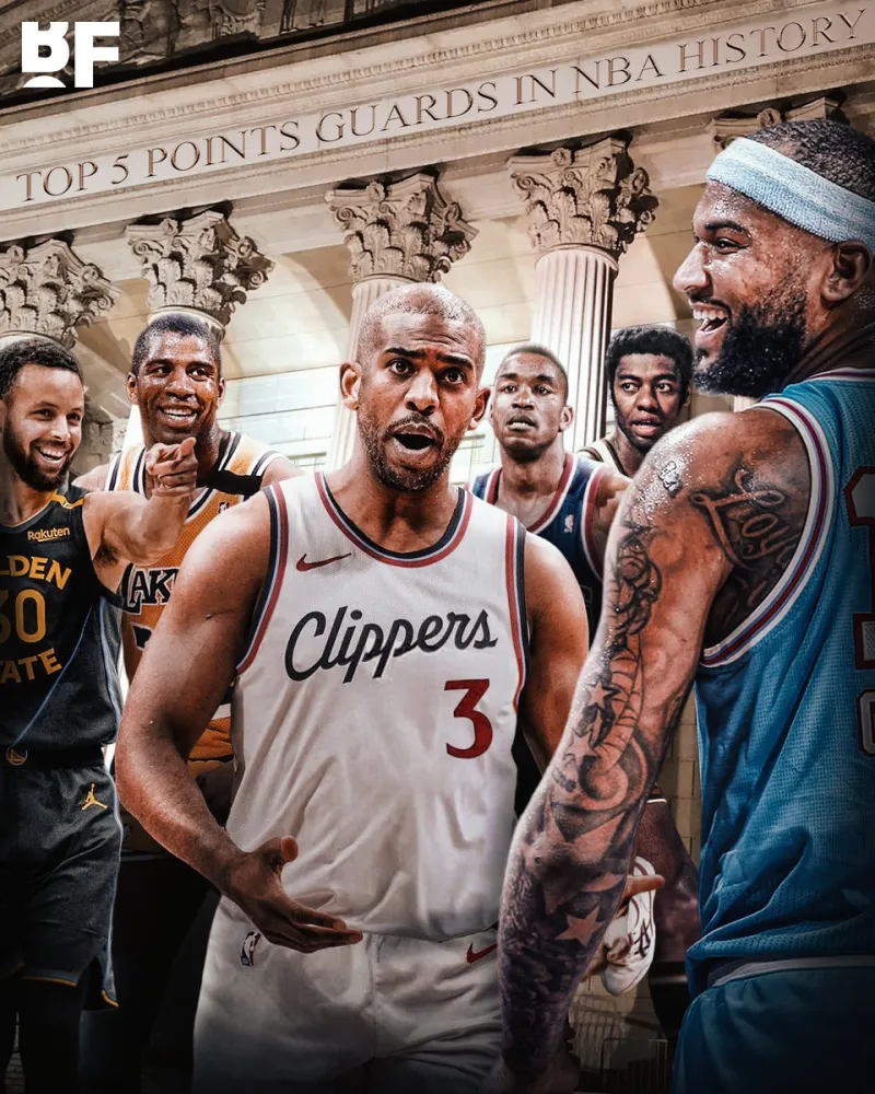 赛程安排-BF晒保罗与4大控卫海报，并附上考辛斯对保罗的评价言论